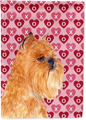 Miniatura 90 de Caroline's Treasures SS4484GF Bandera de jardín con diseño de bulldog inglés y corazones para el Día de San Valentín, bandera decorativa para patio