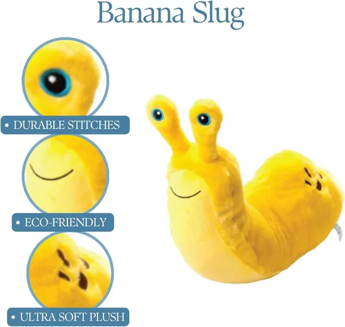 Miniatura 2 de The Petting Zoo Peluche de Banana Slug, regalos para niños, animales salvajes de la vida silvestre, juguete de peluche de babosa, 16 pulgadas