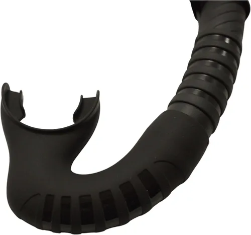 Miniatura 3 de Palantic Esnórquel flexible de bajo volumen, color negro - Esnórquel de silicona para pesca submarina, apnea y buceo con diseño ergonómico para una