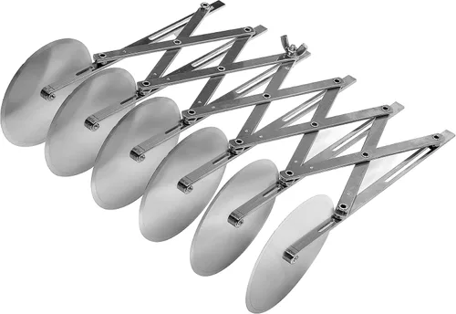 Miniatura 9 de Ateco Cortador de acero inoxidable de 6 ruedas, ruedas de 2 1/8 pulgadas