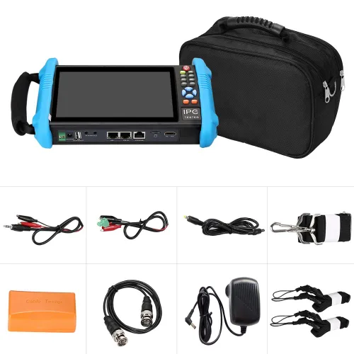 Miniatura 8 de Koolertron Probador de cámara IP de pantalla táctil IPS 4K H.265 de 7 pulgadas - IPC-9800 Plus, CCTV, CVBS, probador analógico, WiFi incorporado