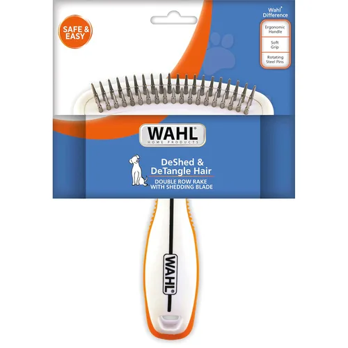Miniatura 8 de Wahl Rastrillo para mascotas de doble fila 2 en 1 con hoja de desprendimiento de pelo para perros o gatos por la marca utilizada por profesionales