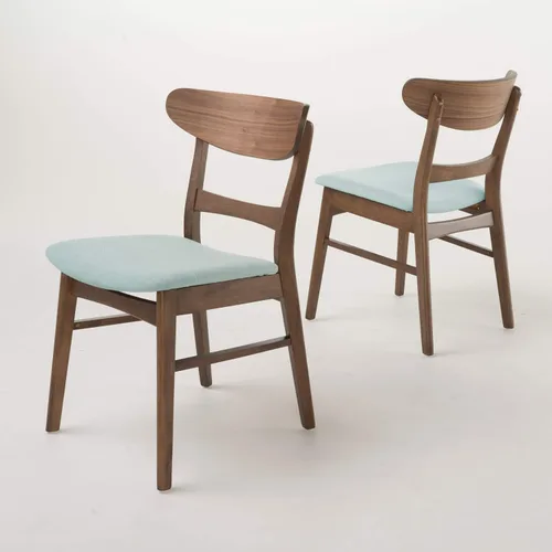 Miniatura 12 de Christopher Knight Home Idalia - Sillas de comedor, juego de 2 piezas, té verde / acabado de roble Verde (Green Tea)