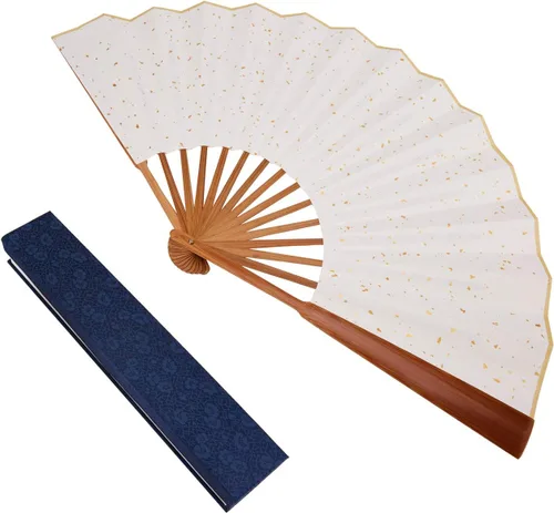 Miniatura 9 de Ventilador de mano plegable chino con artesanía tradicional china de 13 pulgadas