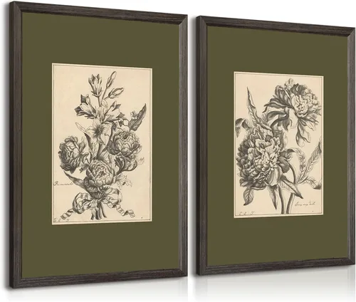 Miniatura 13 de Arte de pared botánico vintage, lienzo floral antiguo, arte de pared, impresiones de flores neutrales, póster vintage de granja, pintura para sala
