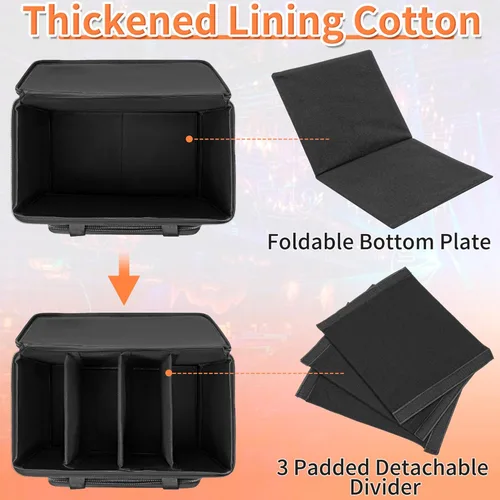 Miniatura 4 de IBVIVIC 4 Par Light Bag Funda Rígida Acolchada para Almacenamiento de Luces de Parola de Escenario