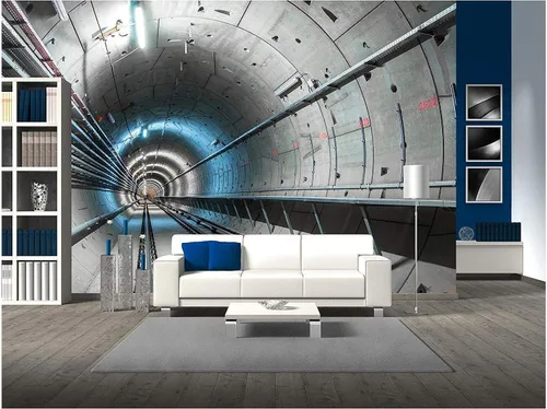 Miniatura 28 de wall26 - Túnel subterráneo iluminado en la minería - Mural de pared extraíble Papel pintado autoadhesivo grande - 100x144 pulgadas obra de arte 16