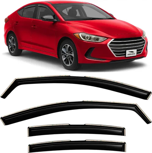 Miniatura 12 de Voron Glass 220235 - Protectores de lluvia extra duraderos en el canal para Nissan Altima 2013-2018, deflectores de ventana, viseras de ventilación