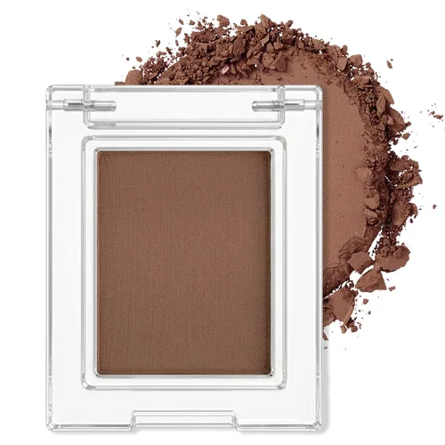 Miniatura 22 de Erinde Sombra de Ojos Negra, Sombra de Ojos Mate en Polvo Compacto, Maquillaje de Párpado de Tono Mate para Mujeres, Alta Pigmentación, Larga 01#