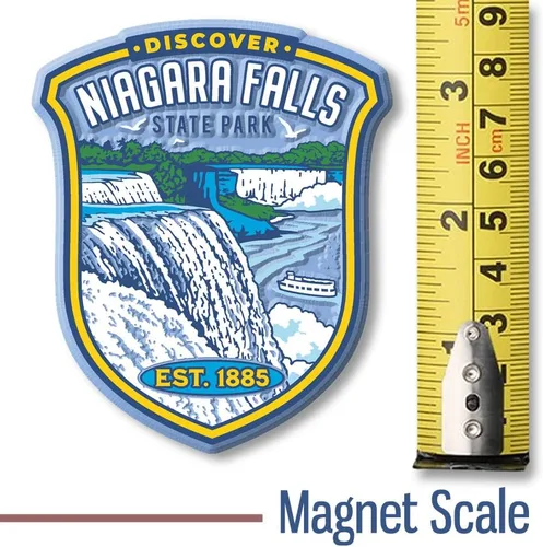 Miniatura 2 de Imán de Parque Estatal de las Cataratas del Niágara por Classic Magnets, 2.8 x 3.4 pulgadas, recuerdos coleccionables de goma 3D estilo vintage