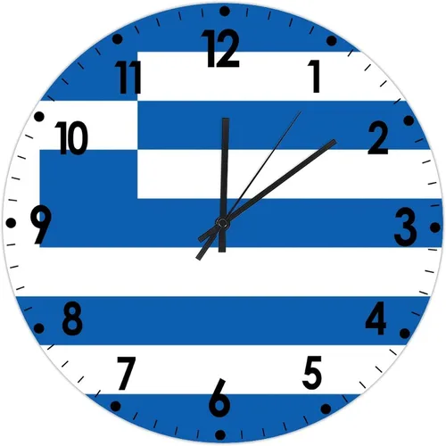 Miniatura 179 de Cheyan Reloj de pared con bandera de Canadá de 12 pulgadas, silencioso, sin tictac, de PVC, funciona con pilas, reloj redondo decorativo, regalo