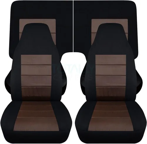 Miniatura 46 de Totally Covers Compatible con cubiertas de asiento para Chevy Camaro 1982-1992: Negro - Juego completo (23 colores) Cupé/Convertible Banco