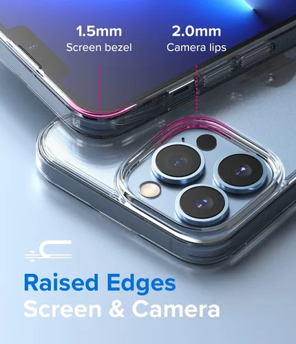 Miniatura 4 de Ringke Fusion funda compatible con iPhone 13 Pro Max, translúcida, antihuellas, dura, parte trasera esmerilada, con bordes protectores suaves