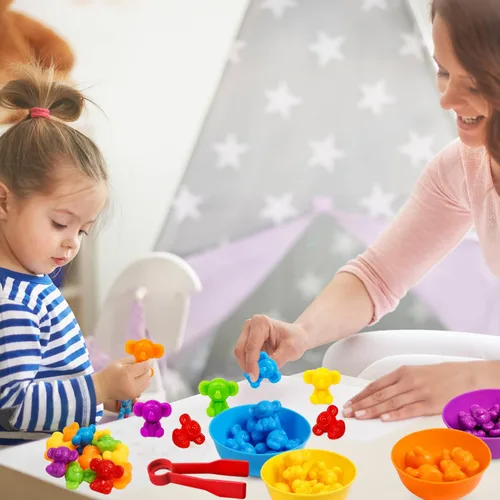 Miniatura 6 de Juguetes para contar koalas, juegos a juego con cuencos de clasificación, juguete de clasificación para niños pequeños, actividades de aprendizaje