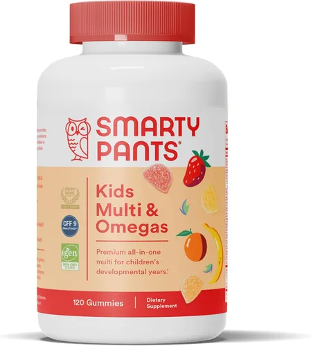 Miniatura 16 de SmartyPants Gomitas multivitamínicas para niños, fórmula mejorada: Omega 3 (DHA/EPA), vitaminas D3, C, B12, B6, vitamina A, K y zinc, sin gluten