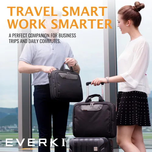 Miniatura 8 de EVERKI Advance - Maletín para laptop de 17.3 pulgadas, maletín de negocios para hombres y mujeres, bolsa de computadora ideal para viajes, bolsa