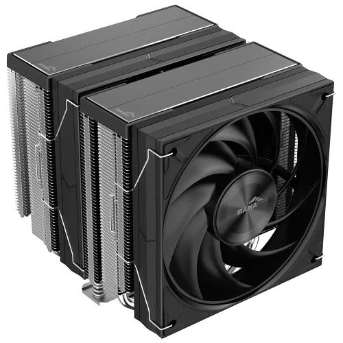 Miniatura 12 de SAMA Enfriador de aire de CPU A40 – Torre única, 1 ventilador de anillo guía silencioso, base de cobre, diseño de aleta híbrida, perfil bajo