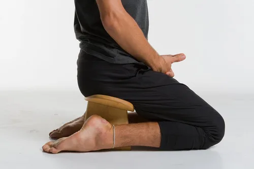 Miniatura 5 de Banco de meditación IKUKO Básico, versión premontada, madera maciza, hecho a mano local, ecológico, de madera, ergonómico, asiento Seiza, Prana Yoga