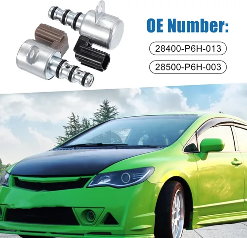 Miniatura 2 de Kit de solenoide de control de cambio de transmisión 28400-P6H-013 28500-P6H-013 Electroválvula B&C para Honda Civic 2001-2005 (juego de 2)
