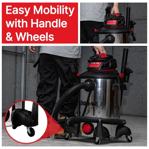 Miniatura 6 de Shop-Vac 5761311 Aspiradora para uso húmedo y seco de 12 galones, 6 HP máximo, manguera de 1.5 pulgadas de diámetro x 7 pies, cable de 20 pies