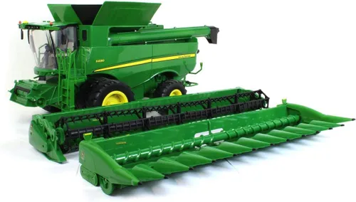 Miniatura 6 de TOMY Big Farm John Deere S690 Combine - Escala 1:16 - Incluye accesorios de cabezal de maíz y draper - Juguetes de granja con luces y sonidos