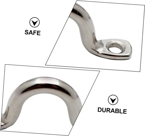 Miniatura 4 de 18 Uds. Kayak Anillo fijo Bimini Boat Eye Straps Kayak Deck Tie Down Canoa Rigging Eye Straps Kayak Deck Handle Bimini Boat Handle Canoa Rigging