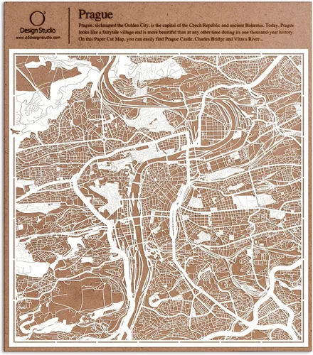 Miniatura 40 de O3 Design Studio Aberdeen - Mapa de papel cortado en papel blanco de 12 x 12 pulgadas