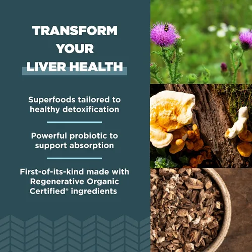 Miniatura 4 de Ancient Nutrition Suplemento regenerativo orgánico certificado de limpieza hepática, limpieza hepática de Ancient Herbals con cardo mariano, raíz
