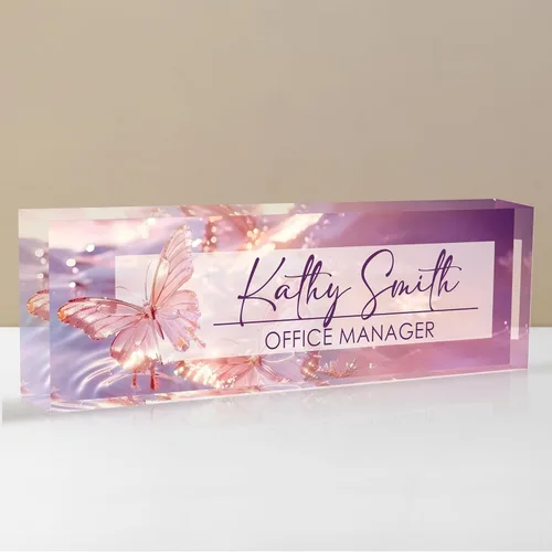 Miniatura 10 de Placa de nombre personalizada para escritorio, placa de nombre de escritorio personalizada, placa de nombre acrílica, accesorios de escritorio