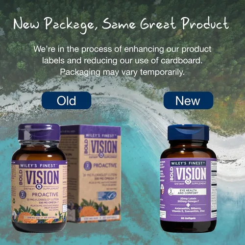 Miniatura 7 de Wiley's Finest Wild Alaskan Fish Oil Bold Vision - Suplemento de salud ocular de aceite de pescado con luteína, zeaxantina, arándano, omega-7