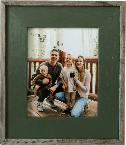 Miniatura 5 de MyBarnWoodFrames - Marco de fotos de madera de granero recuperada lavada a color, 4 x 6 pulgadas, color negro lavado con borde natural