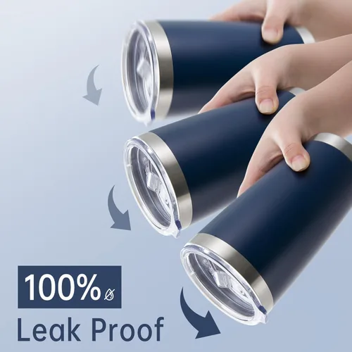 Miniatura 4 de Vaso Térmico de Acero Inoxidable de 20 onzas con Tapa, Doble Pared con Aislamiento al Vacío, Taza de Café de 20oz con Recubrimiento en Polvo