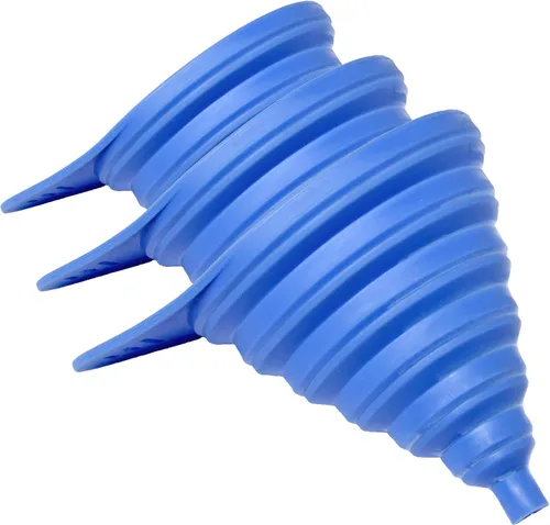 Miniatura 6 de Chef Craft Embudo plegable de plástico, 3 pulgadas de diámetro, azul
