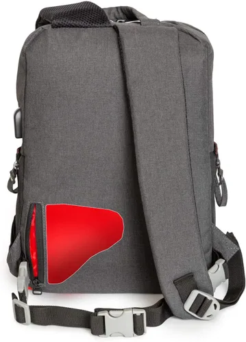 Miniatura 6 de Deco Gear Mochila multifunción para cámara SLR/DSLR con puerto de carga USB integrado para Canon, Nikon, Sony, compatible con cámaras sin espejo