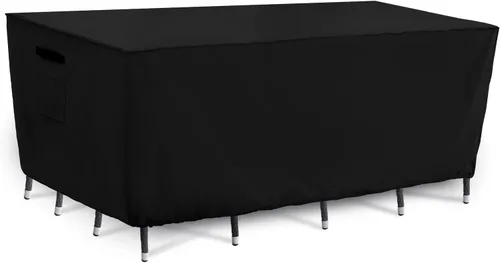 Miniatura 13 de Tempera Fundas para muebles de patio, fundas impermeables para mesas y sillas de exterior, fundas de comedor al aire libre, funda rectangular