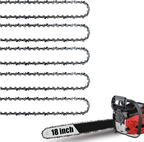 Miniatura 9 de Paquete de 4 cadenas de repuesto de motosierra de 16 pulgadas, paso LP de 3/8 pulgadas, calibre de 0.050 pulgadas, 56 eslabones de transmisión S56