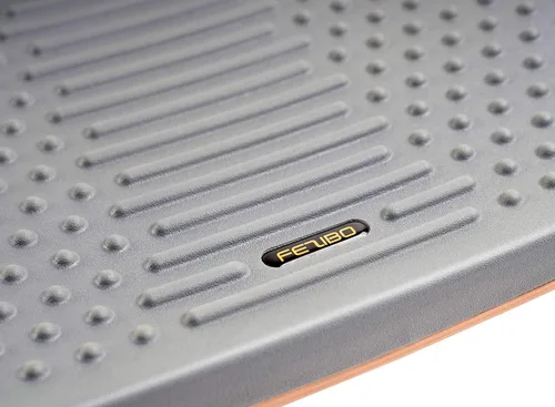 Miniatura 7 de Fezibo Alfombrilla de escritorio de pie con barra antifatiga, tabla de equilibrio de madera con diseño ergonómico y cómodo tapete de estabilidad