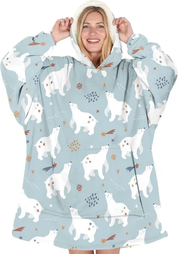 Miniatura 13 de Warmstorey Manta con Capucha Portátil para Mamá Esposa La Mejor Sudadera de Todos los Tiempos - Regalo de Navidad del Esposo Hija Aniversario