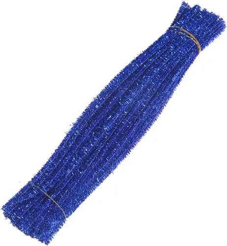 Miniatura 15 de 100 tallos de felpilla de oropel con brillantina, flexibles y flexibles y flexibles para decoración de manualidades creativas, tallos de felpilla