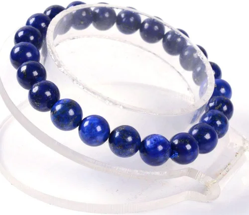 Miniatura 2 de Justinstones Pulsera de gemas semipreciosas de cuentas redondas de 8 mm, pulsera de 7 pulgadas diseño de gemas semipreciosas, unisex
