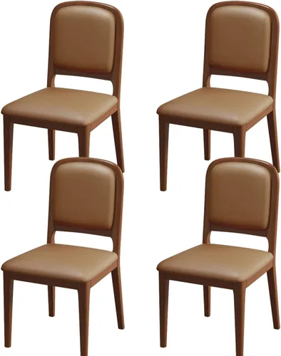 Miniatura 28 de Solid Wood Dining Room Chairs Minimalist,Kitchen Chairs with Soft Padded Back,Living Room Chair for Office Reading,Wood Frame,Armless Vanity