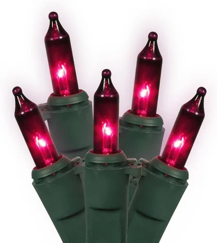 Miniatura 7 de Vickerman 100 mini luz azul en cable verde, 33' cadena de luz de Navidad