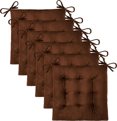 Miniatura 47 de OVOV 1 paquete de cojines para sillas de comedor, cojines de asiento suaves para sillas de escritorio de cocina, cojines cuadrados para sillas