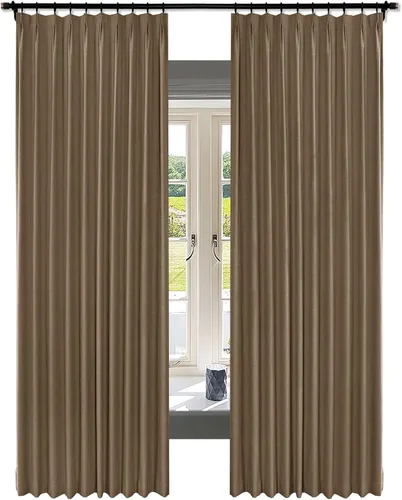Miniatura 13 de Fcosie Juego de 2 paneles de cortinas opacas extralargas de 120 pulgadas de largo, cortinas de doble capa para oscurecer la habitación, paneles