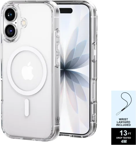 PAUL B Funda para iPhone 17 2025 (compatible con MagSafe) protección contra caídas de grado militar (probada hasta 13 pies), antiamarilleamiento,
