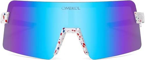 Miniatura 7 de Dos tamaños para adultos y jóvenes, lentes de sol polarizados para hombres y mujeres, para deportes al aire libre, gafas de béisbol UV400, gafas