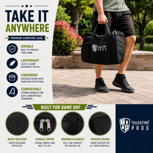 Miniatura 6 de Tailgating Pros Maderas Gigantes Premium que se Derrumban con Estuche de Transporte – ¡Elige los Colores de tu Equipo! Juego Gigante para Patio al