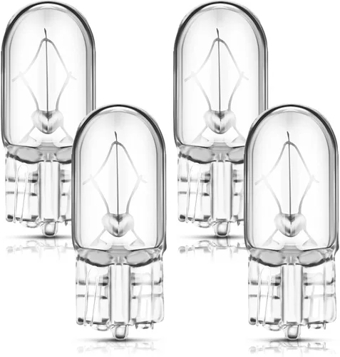 Miniatura 7 de Rossesay 2827NATB 2825 Bombilla 12V 5W W2.1 x 9.5D Base Luz de Marcador Lateral Ámbar Natural Bombillas de Luz de Estacionamiento Marcador Lateral