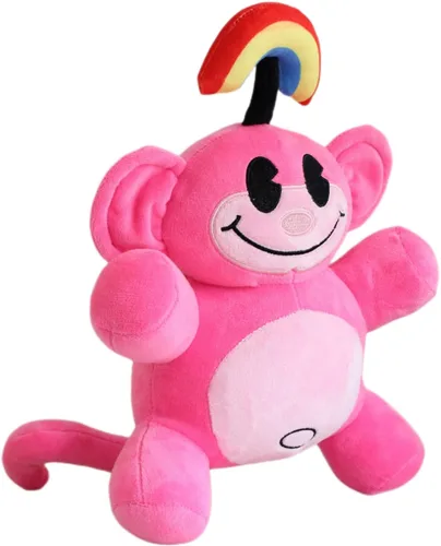 Miniatura 3 de 7 peluches de mono arcoíris de 12 pulgadas, peluche KND de mono arcoíris de peluche, recuerdo de fiesta de cumpleaños, regalo preferido para 7 piezas