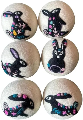 Miniatura 10 de Bolas de secado de lana de calidad Ezhippie - 12 unidades XL - Más de 1000 cargas - Lana orgánica pura - Suavizante de tela natural reutilizable